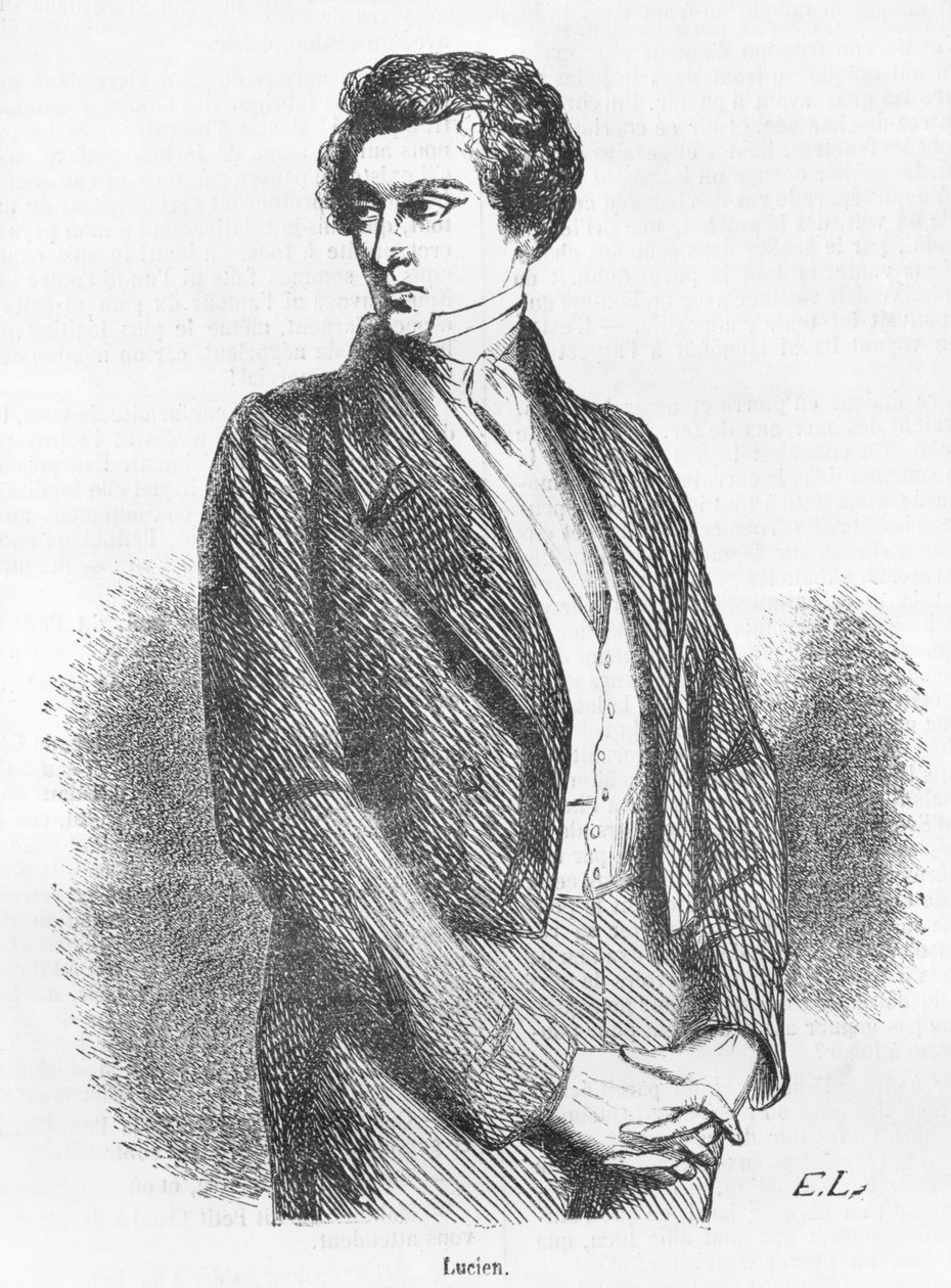 Lucien de Rubempre, illustration fra 