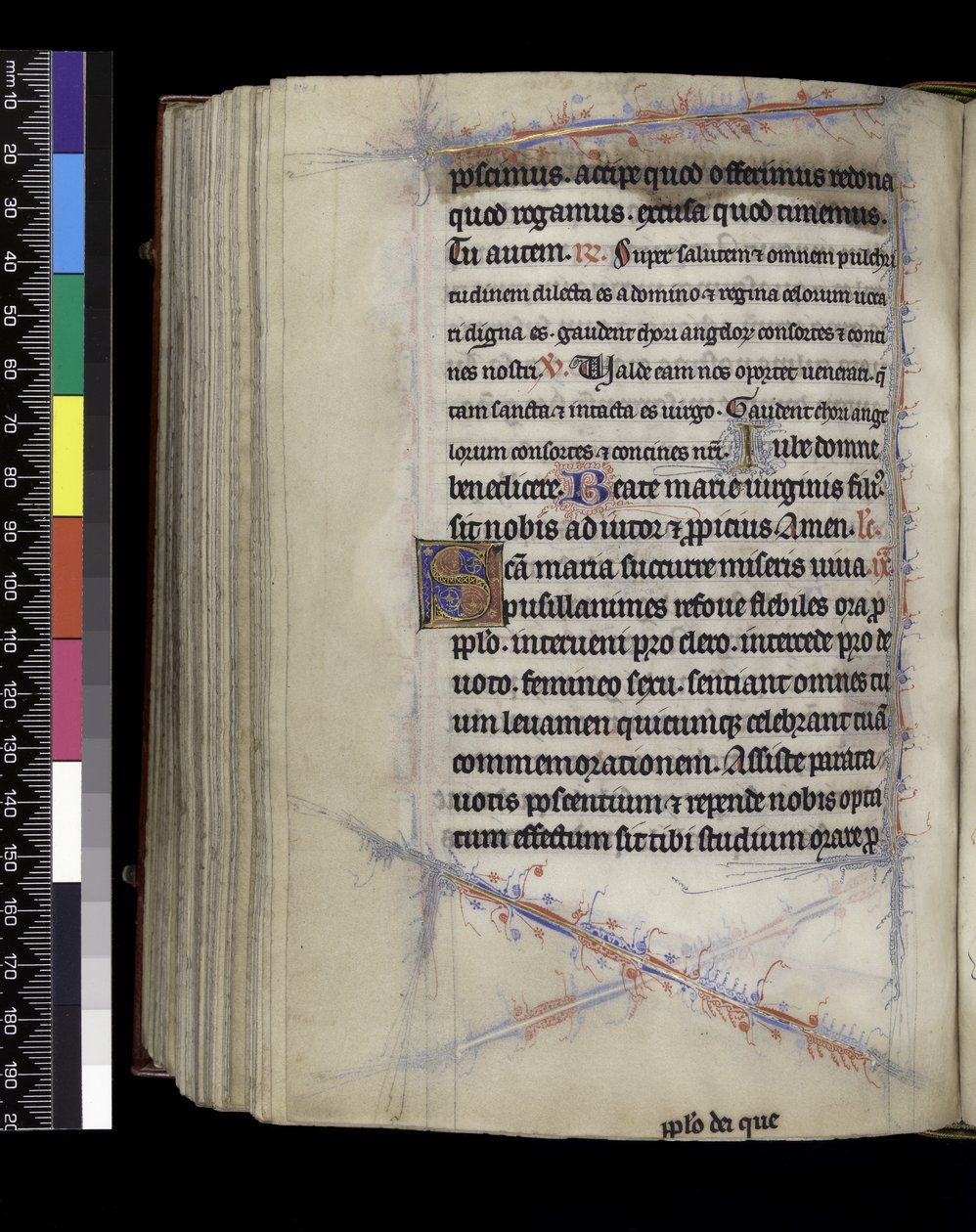 MS 300 f.189v, Matins, fra Psalter and Hours of Isabella of France, Paris, c.1265-70 af French School