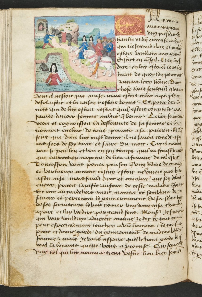 MS Hunter 252 110v Side fra Cent Nouvelles Nouvelles, c.1461-62 af French School