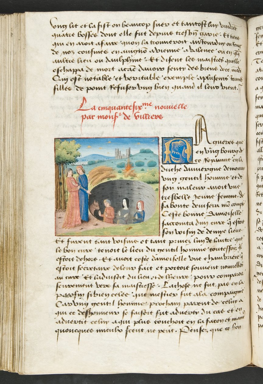 MS Hunter 252 125v Side fra Cent Nouvelles Nouvelles, c.1461-62 af French School