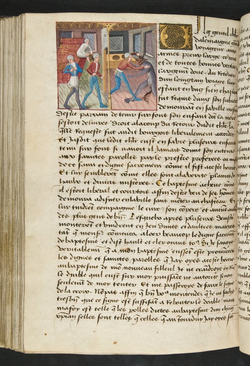 MS Hunter 252 152v Side fra Hundred New News, c.1461-62 af French School