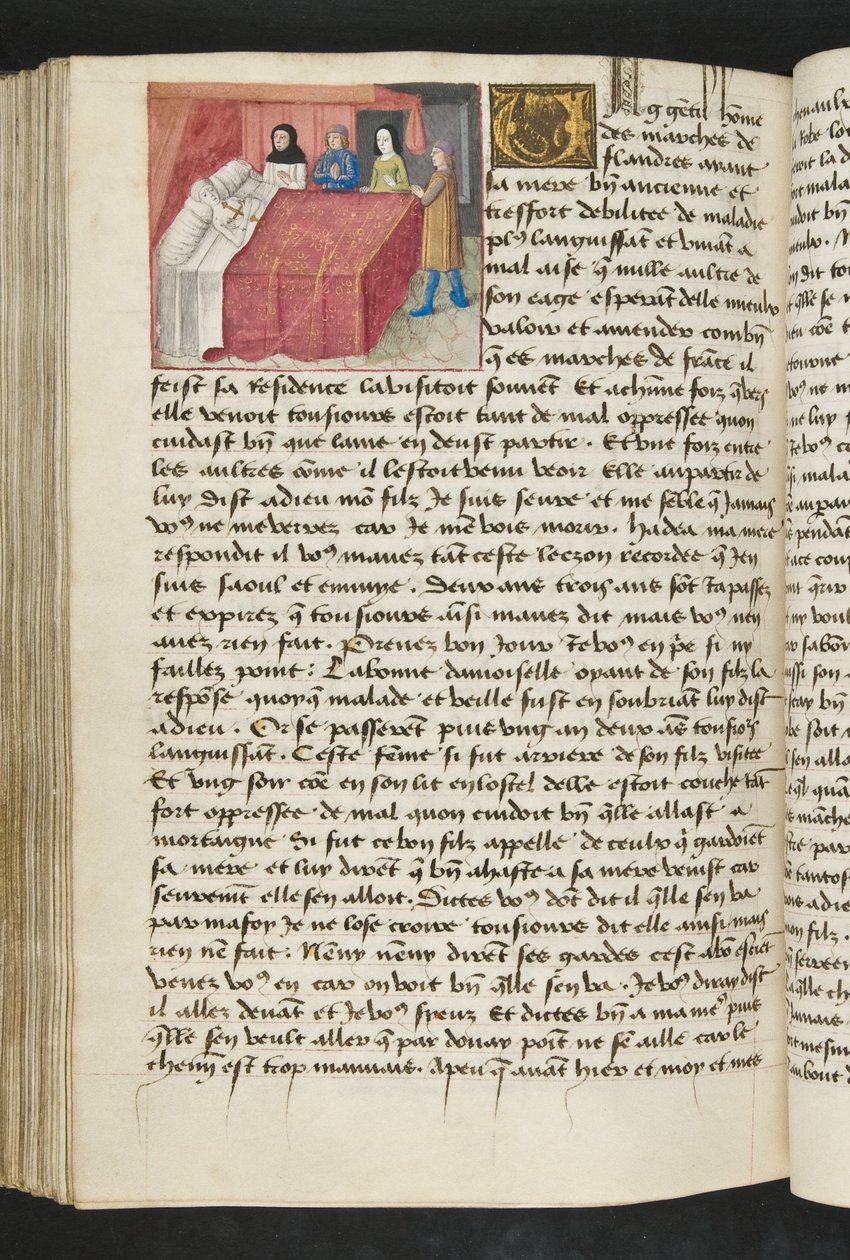 MS Hunter 252 164v Side fra Cent Nouvelles Nouvelles, c.1461-62 af French School