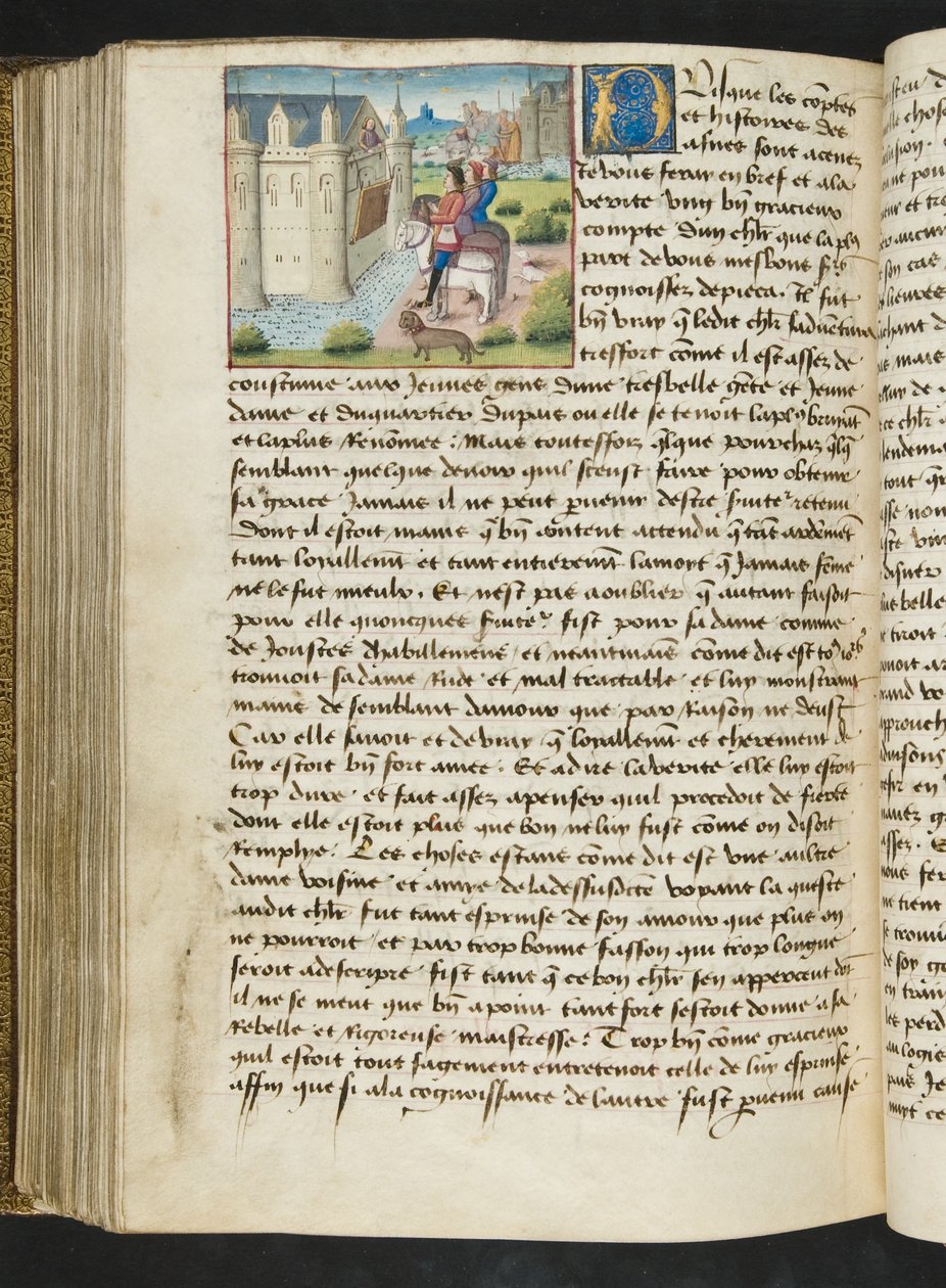 MS Hunter 252 169v Side fra Cent Nouvelles Nouvelles, c.1461-62 af French School