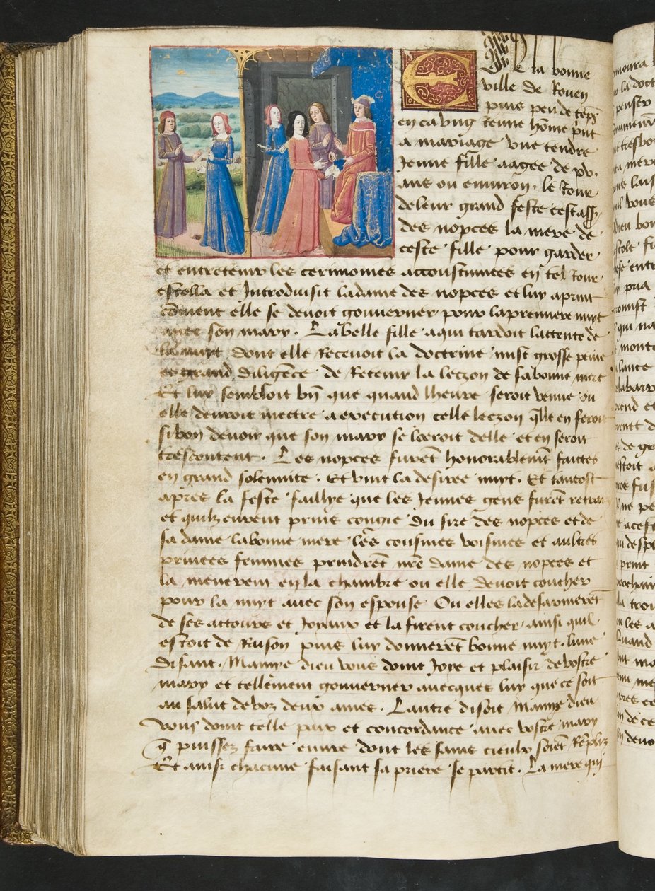 MS Hunter 252 177v Side fra Cent Nouvelles Nouvelles, c.1461-62 af French School