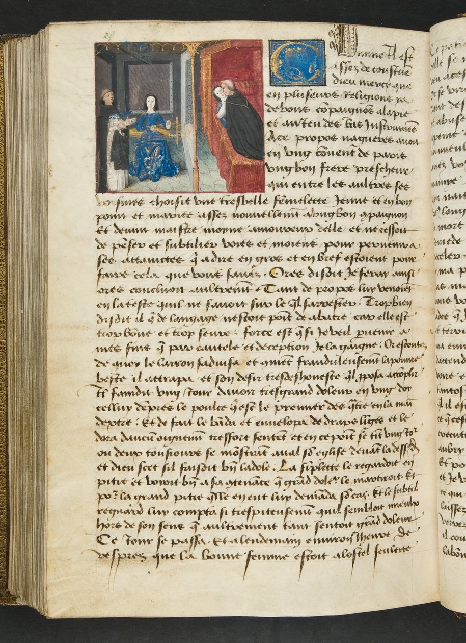 MS Hunter 252 190v Side fra Cent Nouvelles Nouvelles, c.1461-62 af French School