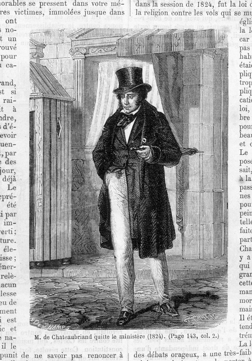 M. de Chateaubriand forlod ministeriet (1824). af French School