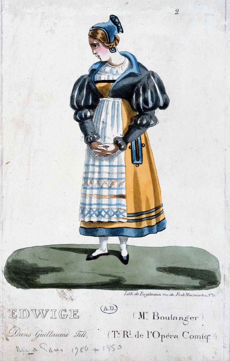 Madame Boulanger i rollen som Edwige i operaen Guillaume Tell af Rossini af French School