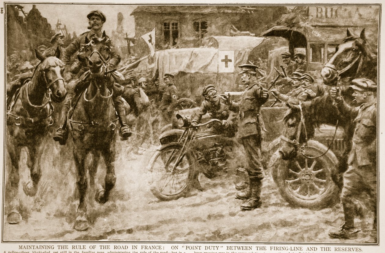 Opretholdelse af færdselsloven i Frankrig: på punkttjeneste mellem skudlinien og reservaterne, 1914-19 af French School