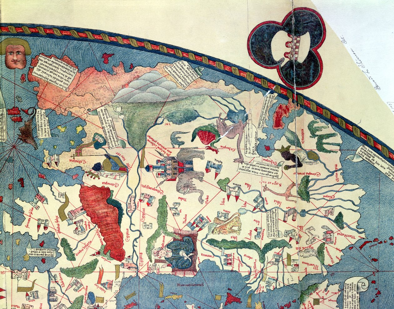 Kort over Afrika, efter en original fra 1447 af French School