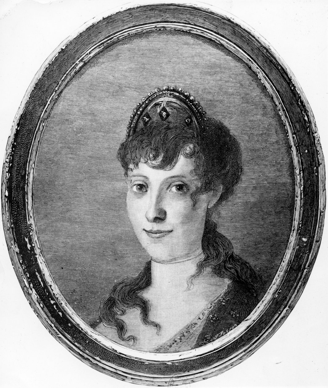 Maria Letizia Ramolino som ung kvinde af French School