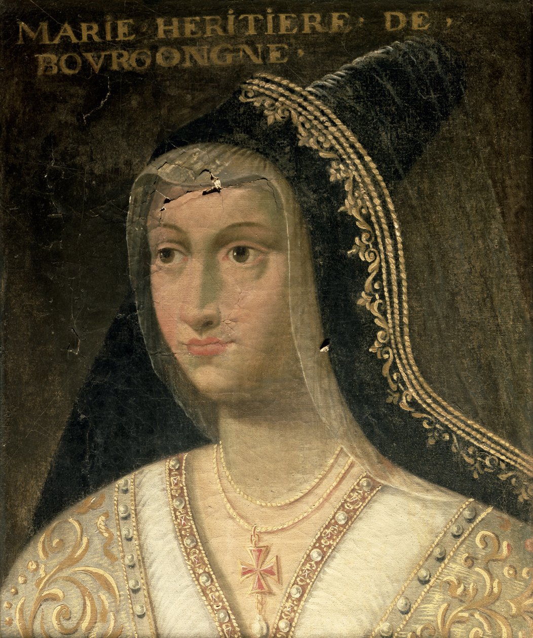 Marie, hertuginde af Bourgogne af French School