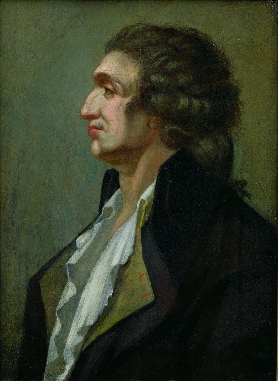 Marie Jean Antoine Nicolas de Caritat (1743-94) Marquis de Condorcet (olie på lærred) af French School