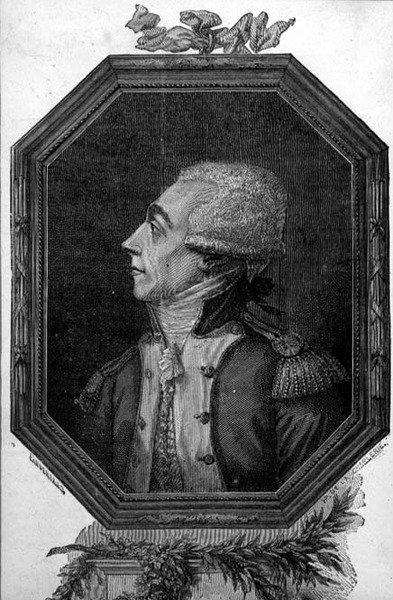 Marie Joseph Paul Yves Roch Gilbert du Motier, Marquis de Lafayette (1757-1834) gravering) af French School