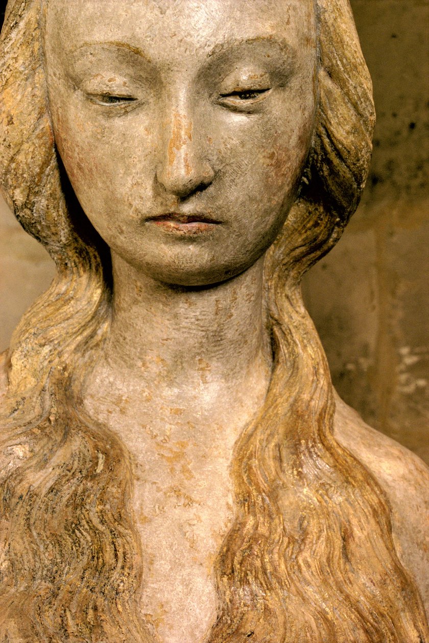 Maria Magdalena, slutningen af det 15. århundrede (polykrom sten) (se også 248111, 252685 og 252686) af French School