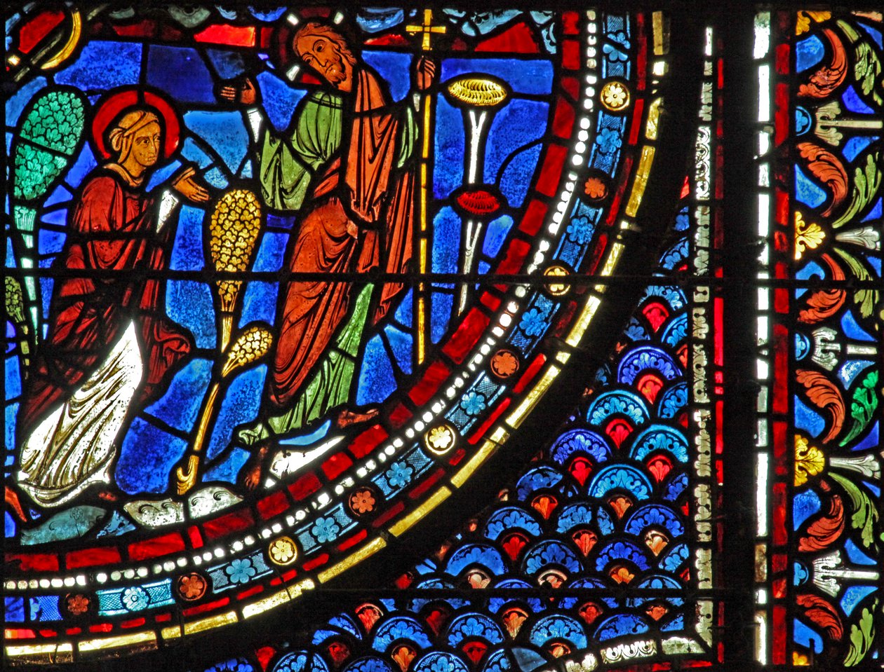 Mary Magdalene window: The Resurrection - Noli Me Tangere (w46) af French School