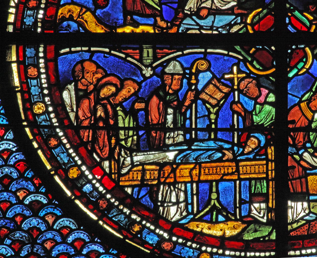 Mary Magdalene-vinduet: Maria Magdalenes død (w46) af French School