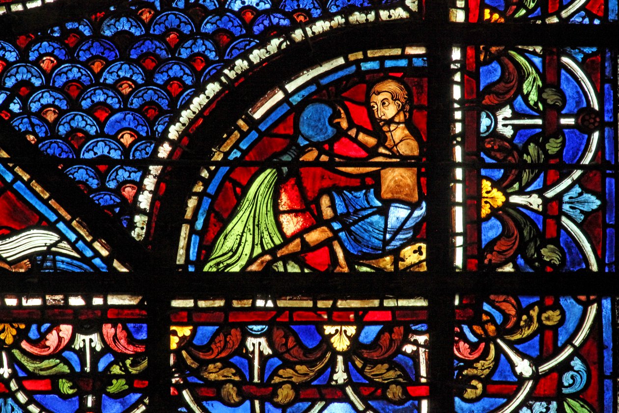 Mary Magdalene-vinduet: donorerne - vandbærere (w46) af French School