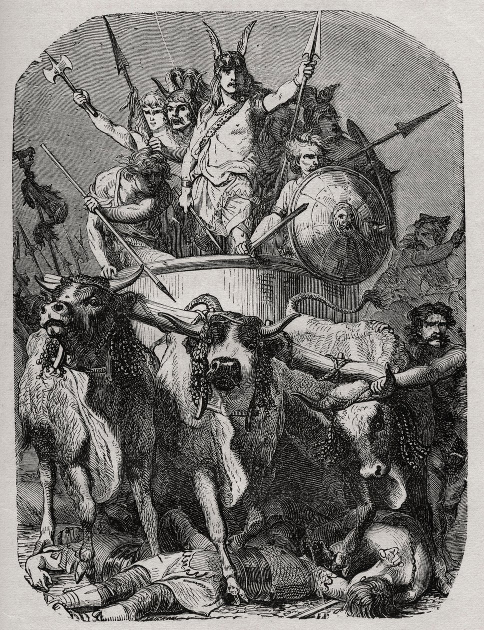 Merovee eller Merovech, Franc-konge (v448-v458), første merovingerkonge - af French School