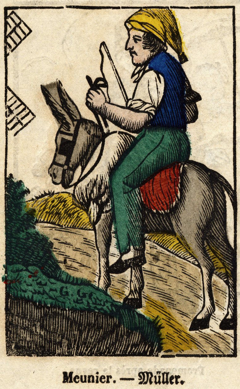Meunier; Serie om handel, billede af Epinal fra det 19. århundrede. af French School