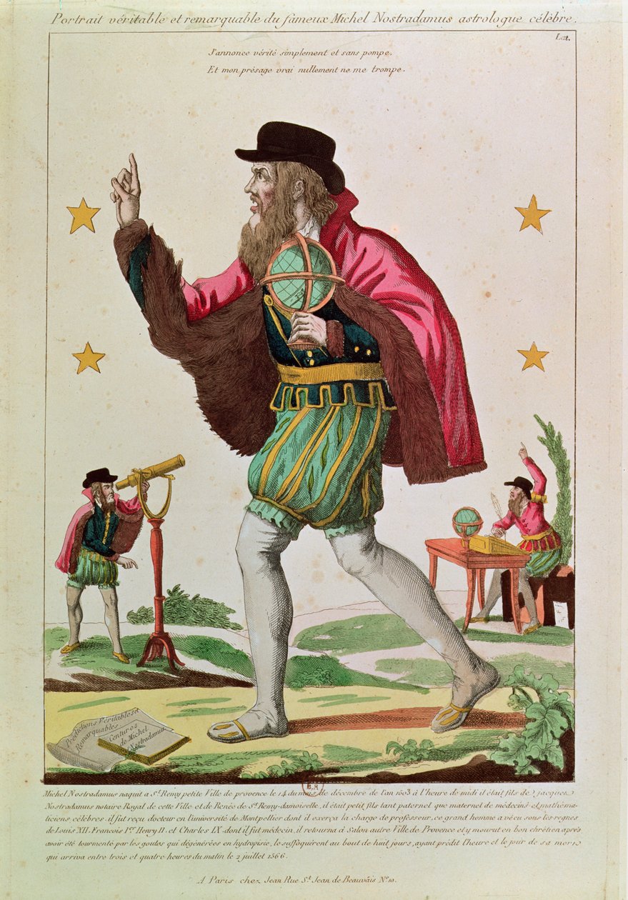 Michel Nostradamus (1503-66) af French School