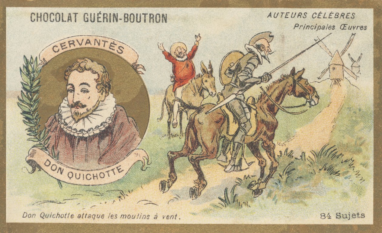 Miguel de Cervantes Saavedra (1547-1616), spansk romanforfatter, digter og dramatiker, forfatter til "Don Quixote" (1605) af French School