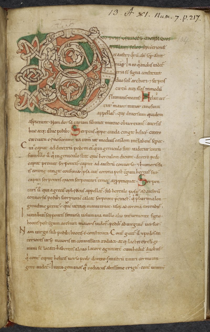 Diverse værker om computus og astronomi, Royal MS 13 A XI af French School