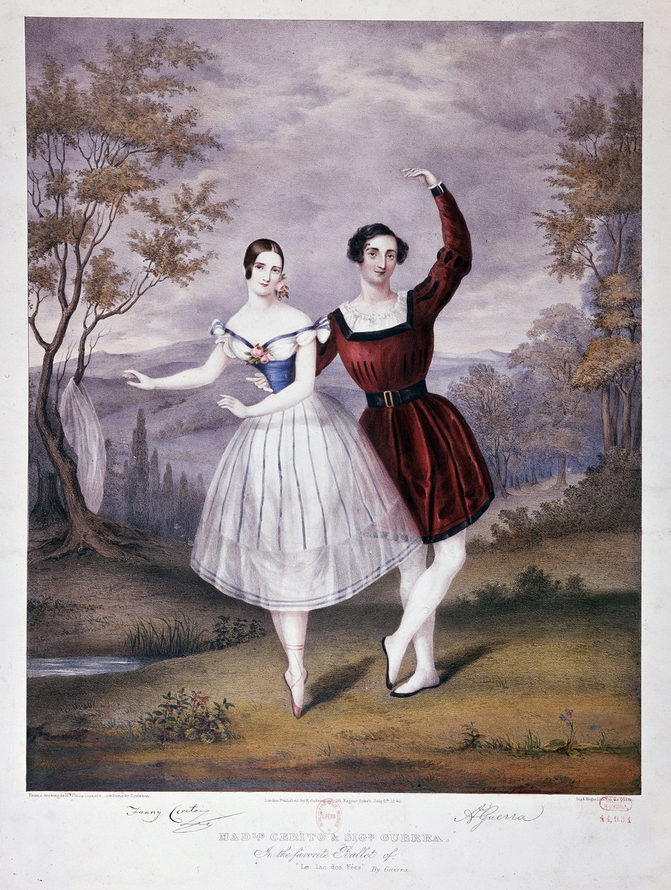 Miss Guerra og M. Guerra i "The Lake of Fees", ballet til Operaen af French School
