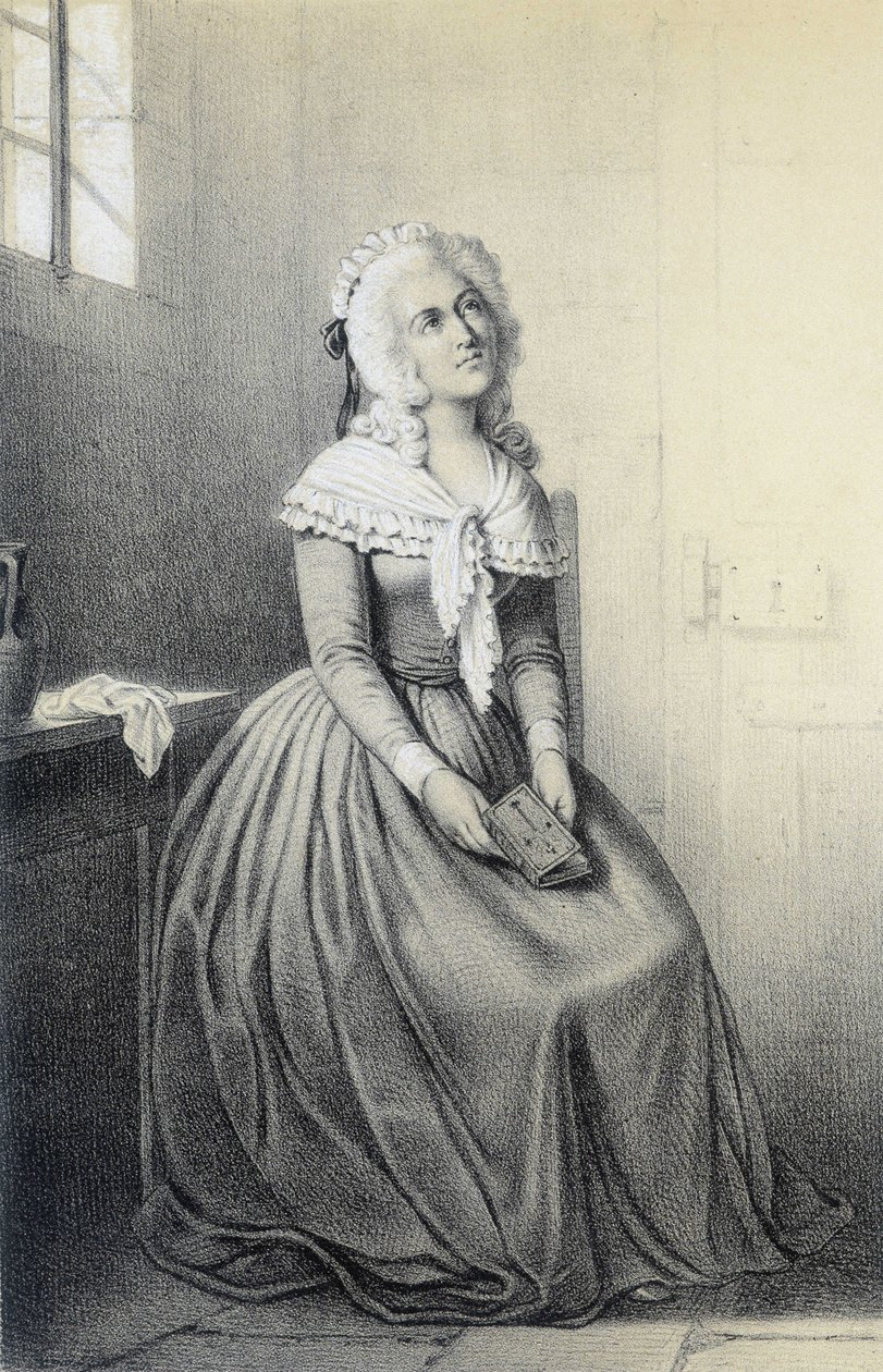 Mme Elisabeth i "Historical Gallery of the French Revolution" af Albert Maurin af French School
