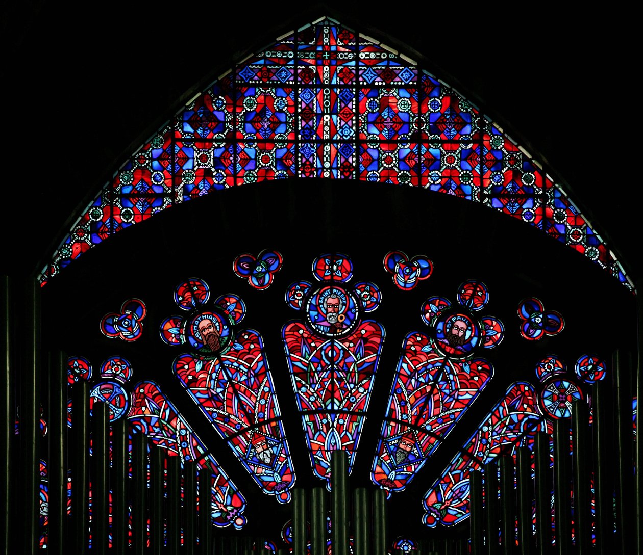 Moderne glas i murværk fra det trettende århundrede af French School