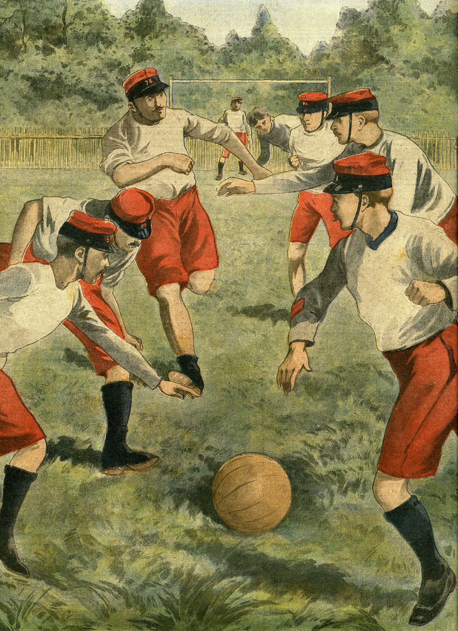 Moderne sport i hæren: fodbold. Oprettelse af et militært fodboldmesterskab i rugby. Den første kamp blev spillet i Bois de Boulogne på Bagatelles græsplæne med holdene fra Regimental Athletic Sport Valmy og Association regimental de C af French School