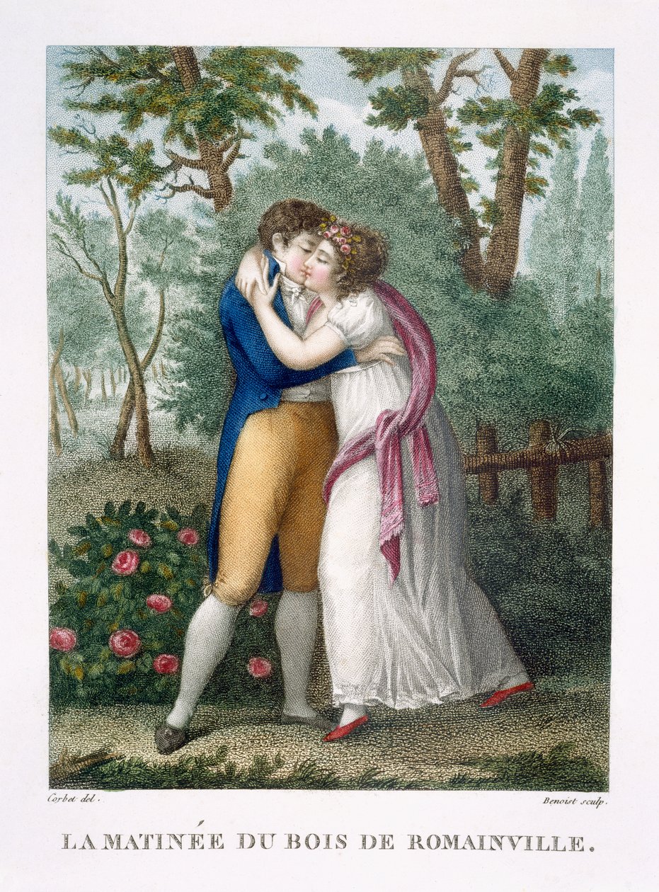 Morgen i Bois de Romainville, ca. 1816 af French School