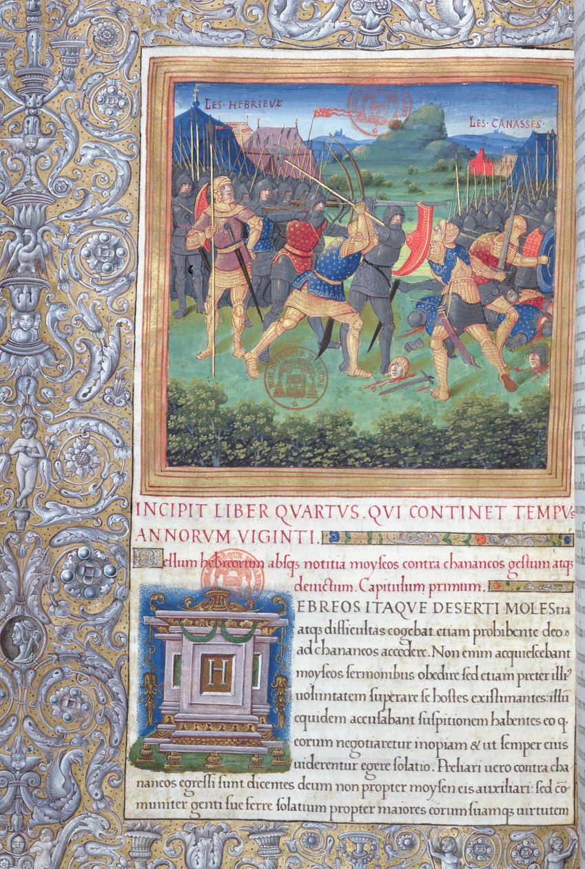 Fru 1581 f. 071 Illustration fra bog IV (Fra den generations forkastelse til Moses