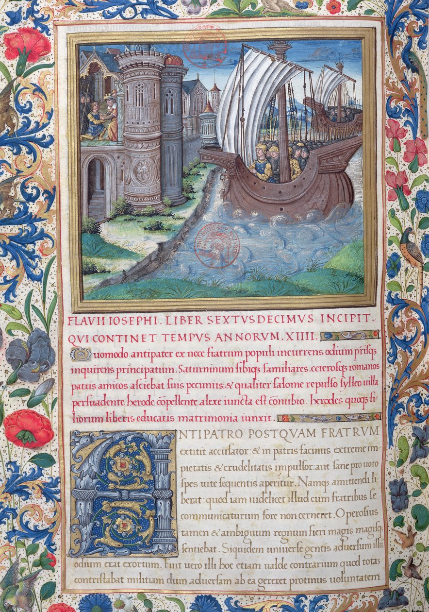Fru 1581 f. 326v Illustration fra Bog XVI (Fra Herodes