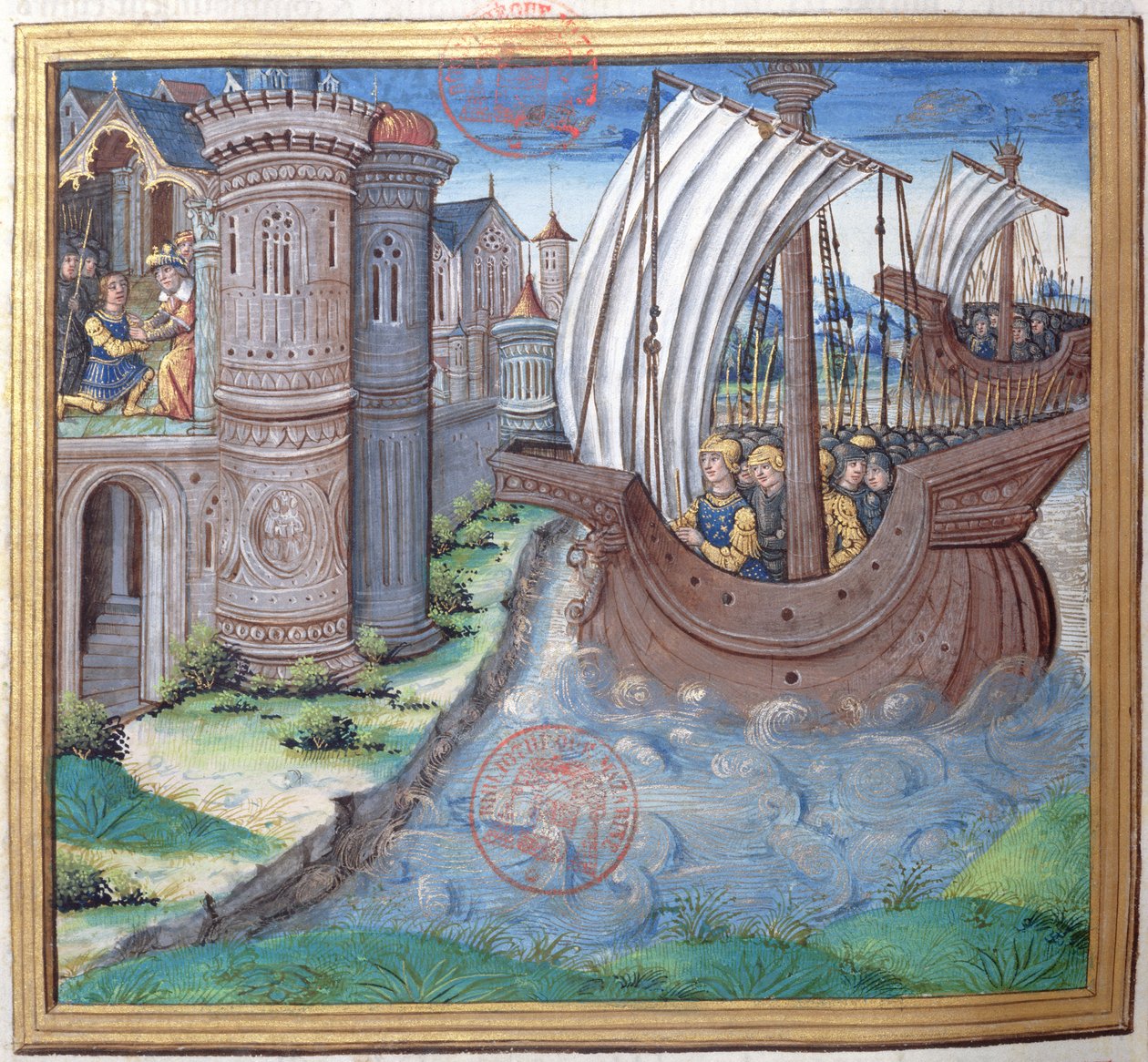 Fru 1581 f. 326v Illustration fra Bog XVI (Fra Herodes