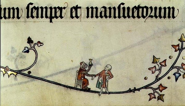 Ms 298 f.25 Aben læger en mand fra Metz Pavekirken, skrevet til Raymond Bar, biskop af Metz af French School