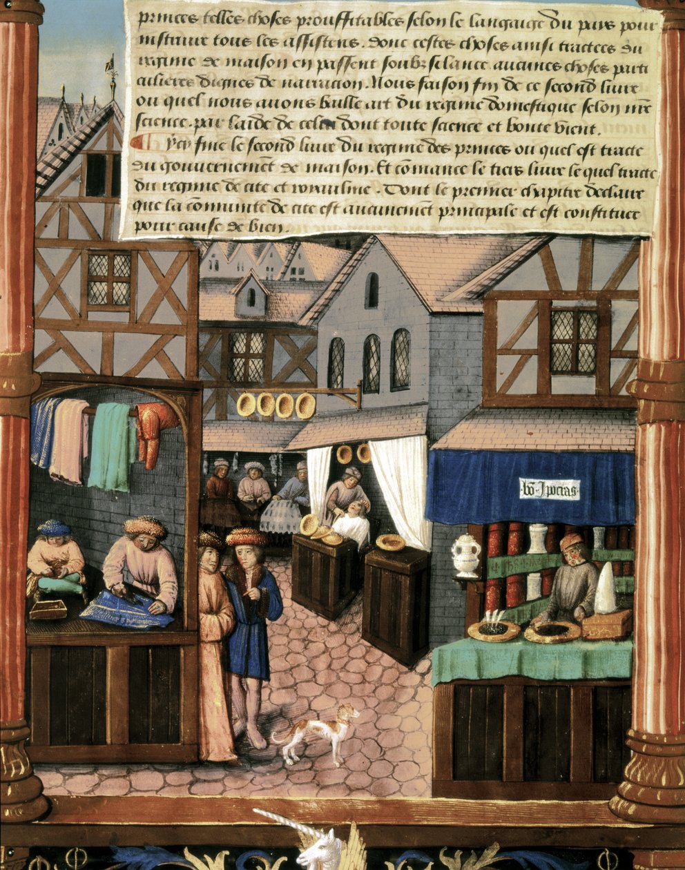 Ms 5062 fol.149v, side fra "Bogen om fyrsternes regering" af French School