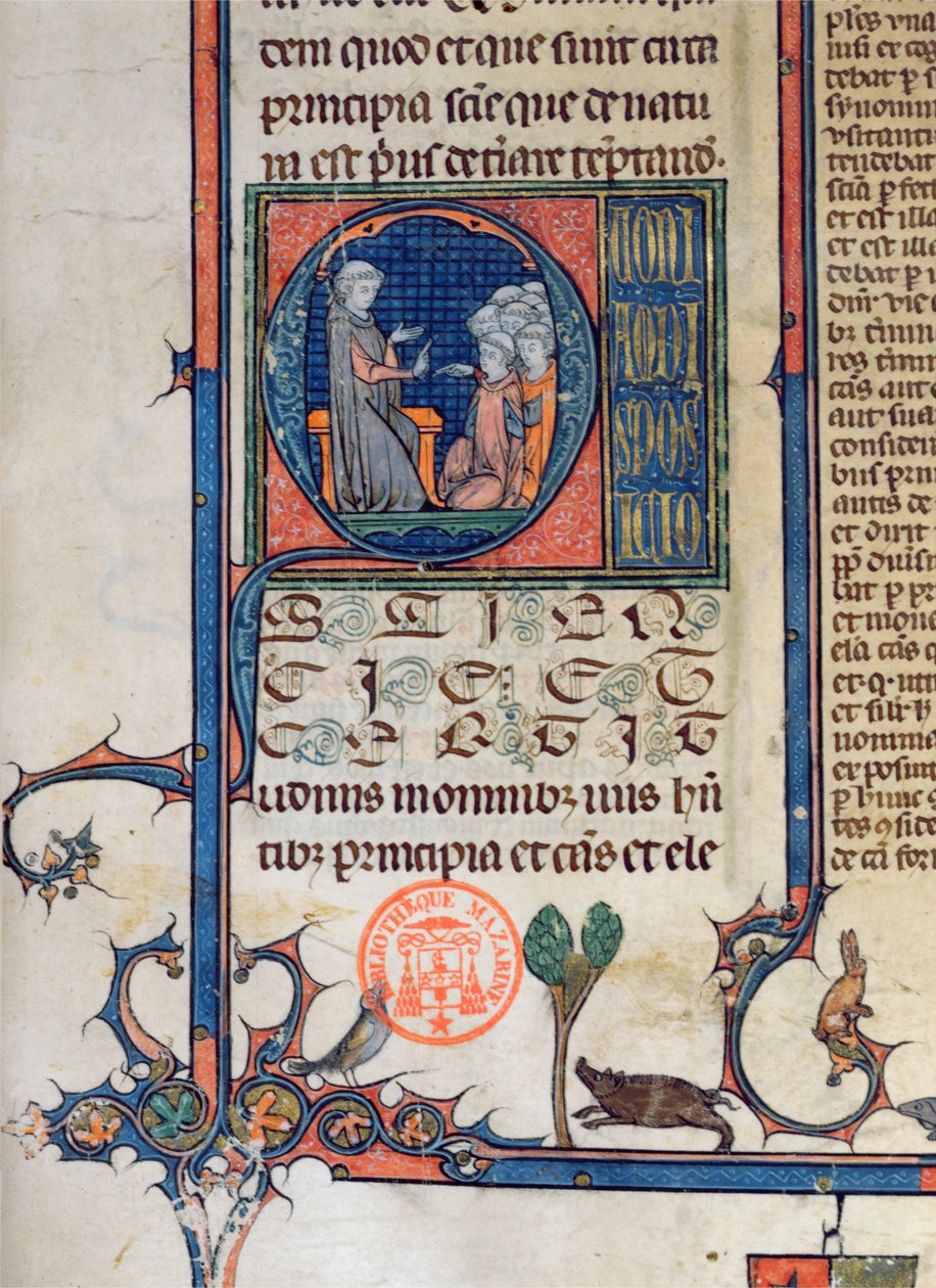 Ms 870 fo.5 Skolescene, 1494 af French School
