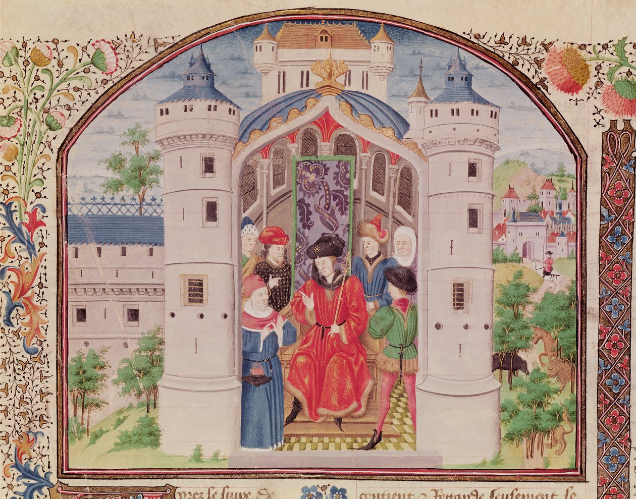 Ms 927 Fol.426 Præsentation af The Economics, from Ethics, Politics and Economics af Aristoteles (384-322 f.Kr.) detaljer (se også 165166) af French School