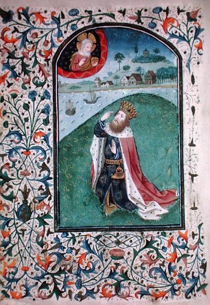 Ms Gen 288 f.131v Vision, ca. 1460 (vellum) af French School