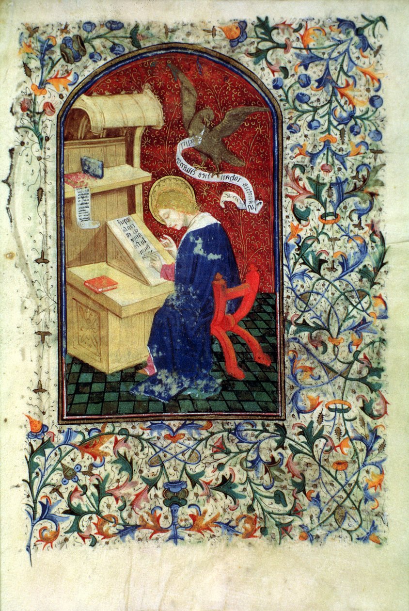 Ms Gen 288 f.291v Scholar, c.1460 af French School
