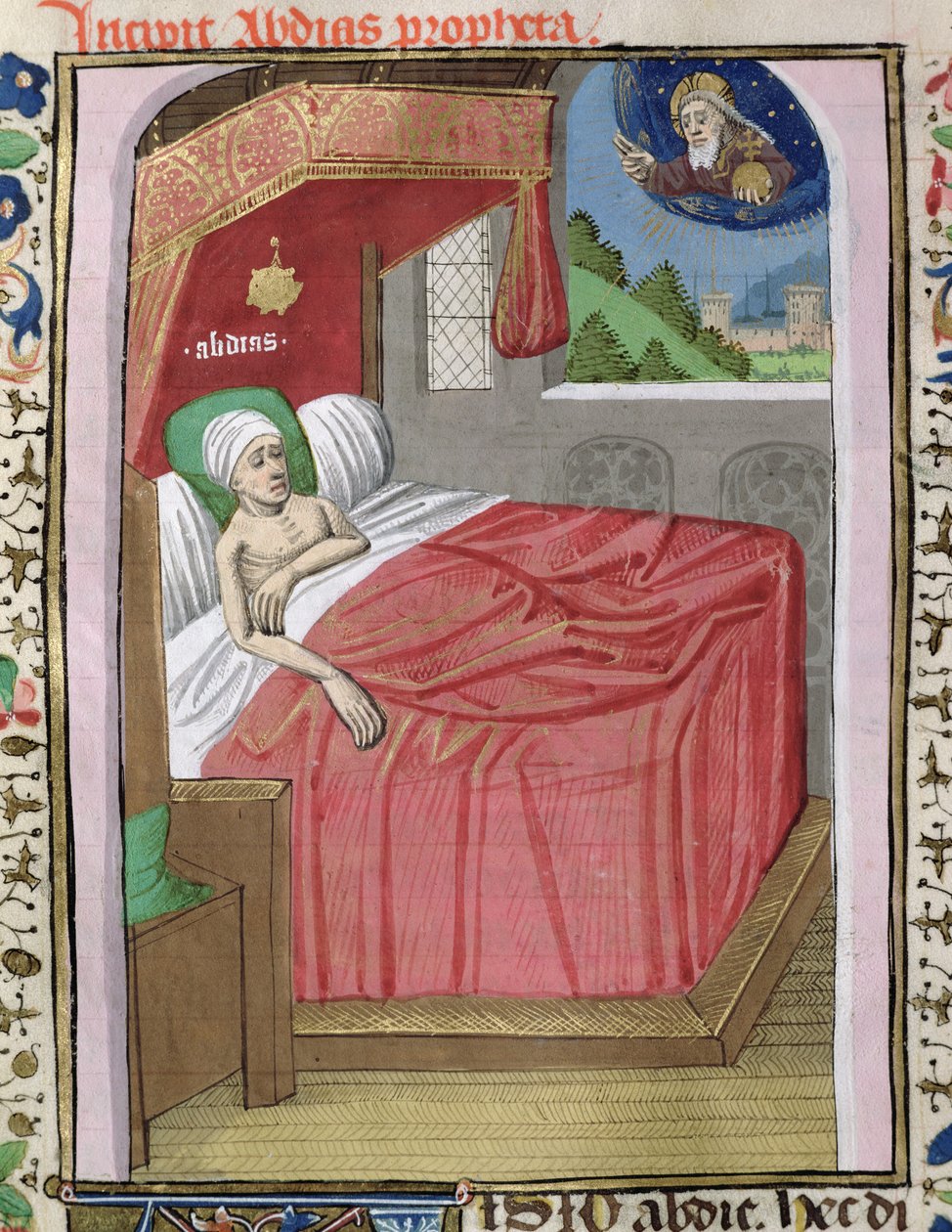 Ms H 7 fol.110v Obadjas vision, fra Jean XXII