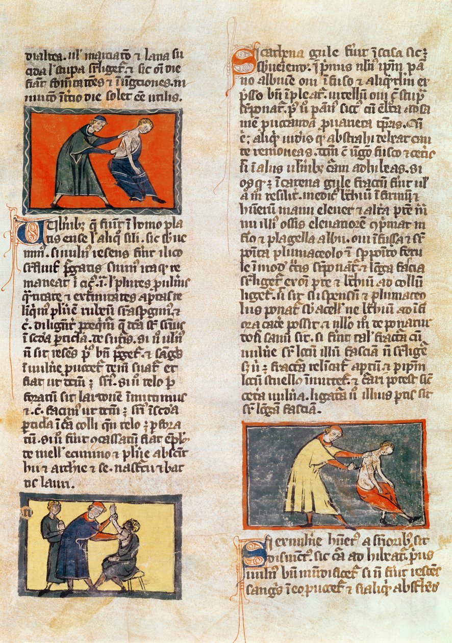Ms H 89 fol.17r Surgery, fra en udgave af 