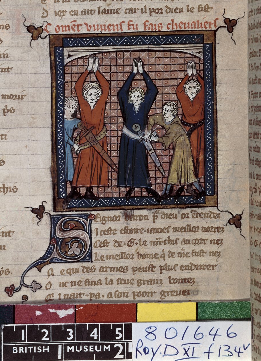 Ms Roy 20 D XI fol.134v Vivian and Others Take Oath, fra 