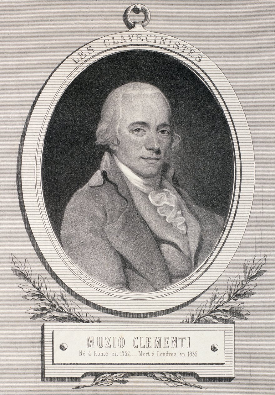 Muzio Clementi (1752-1832) graveret af Alfred Lemoine af French School