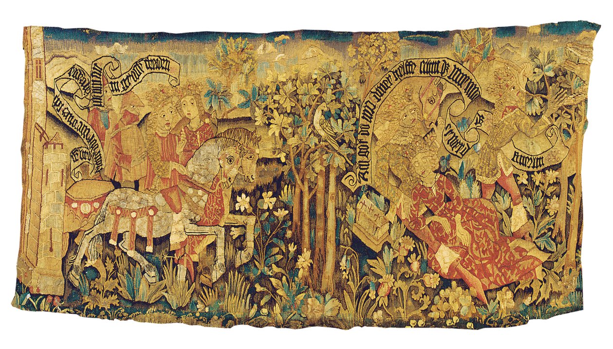 Mythological tapestry fragment, Strasbourg, c.1470-80dani af French School