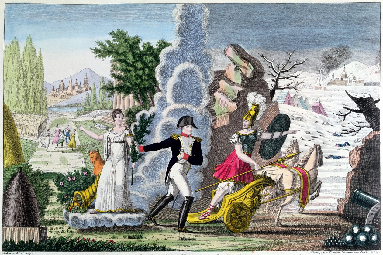 Napoleon I (1769-1821) mellem Krig og Fred, ca. 1815 af French School