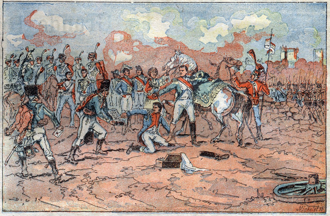 Napoleon I, sår foran Regensburg af French School