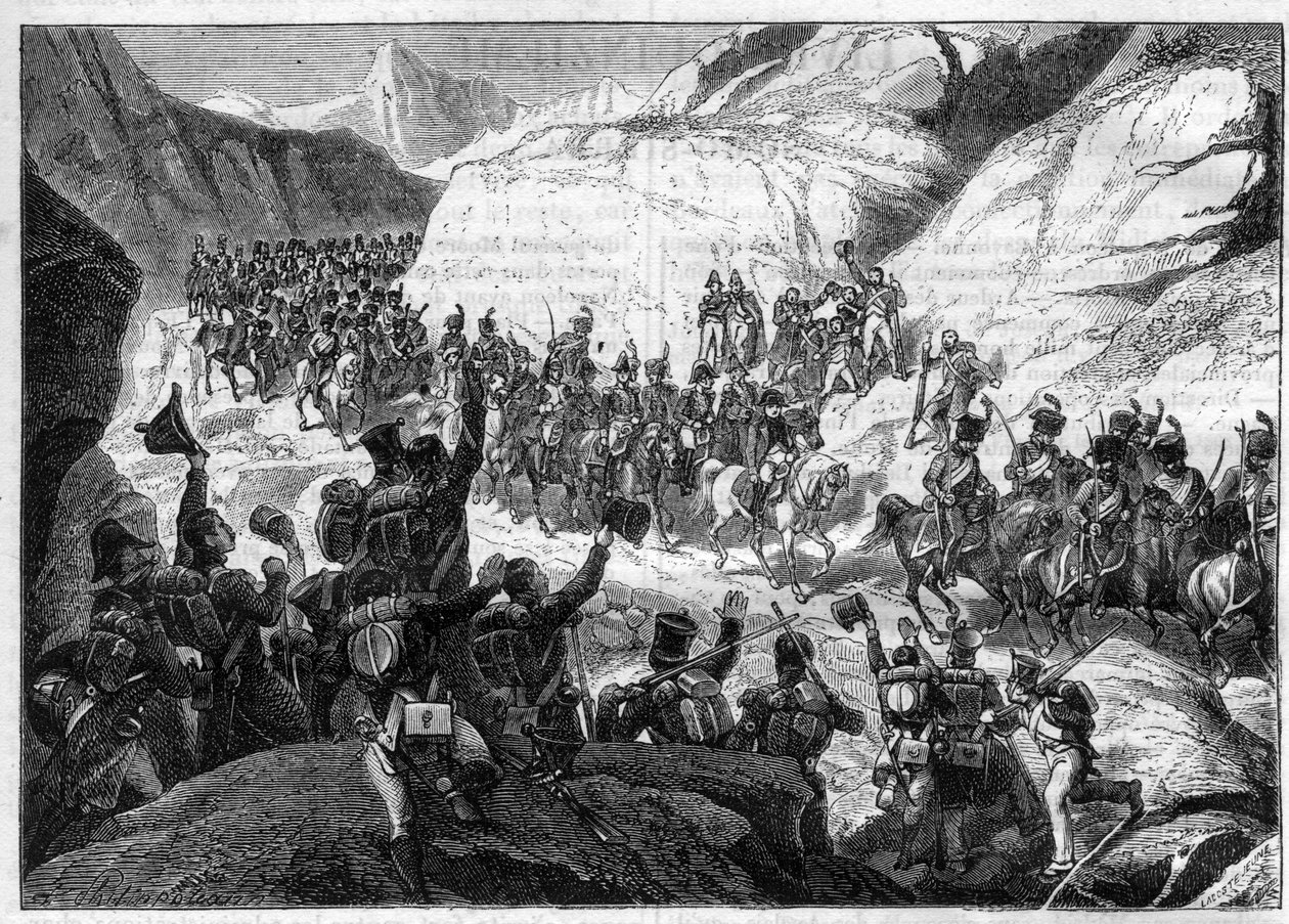 Napoleonskrigene/Begyndelsen af den spanske kampagne, 5. november 1808 - Napoleons indtog i Spanien i spidsen for sine tropper - i "Histoire de l