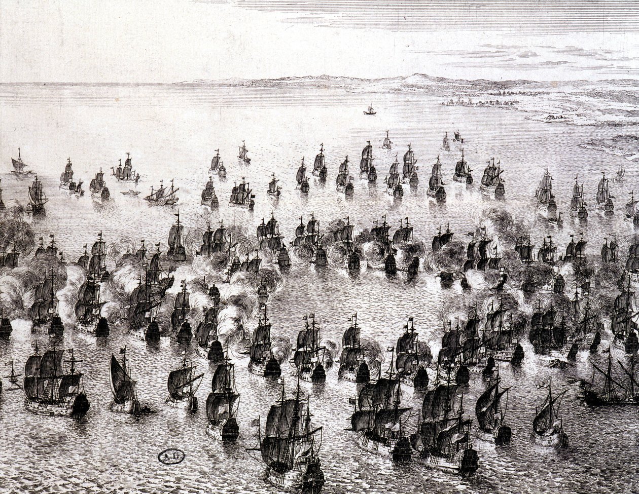 Søslag - gravering af French School