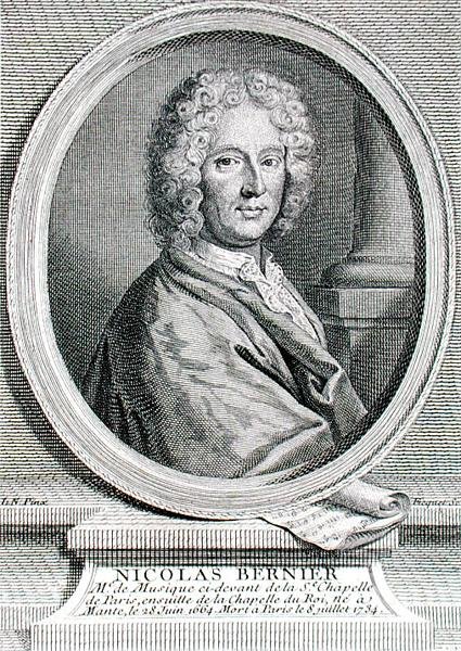 Nicolas Bernier (1665-1734) graveret af Etienne Fiquet (1719-94) (gravering) af French School
